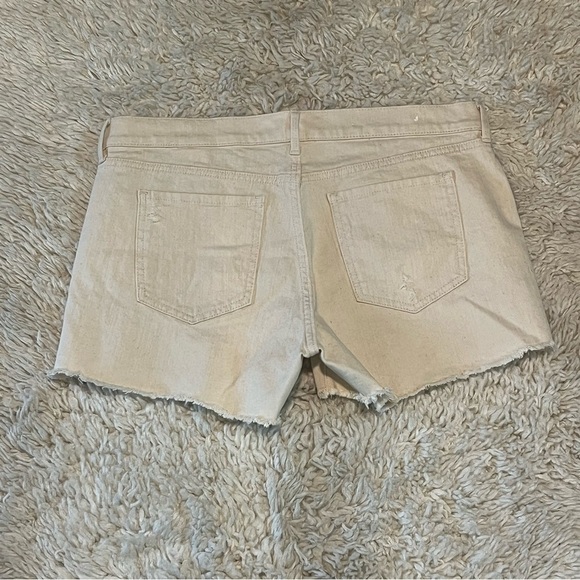 Banana Republic Shorts Womens Size 30 Tan Beige Cut Off Jean Shorts Denim - Picture 8 of 10